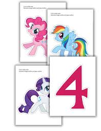 My Little Pony Printable Centerpiece Without Name And Age My Little Pony Printable Little Pony Birthday Party My Little Pony Birthday