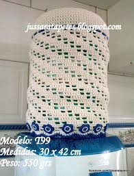 Capa De Galao De Agua 20 Litros Em Croche Este Modelo De Capa Para Galao De 20 Litros De Agua Fui Eu Quem Criei Nao Tenho Grafico Fiz Com Barbante Fial Cru E A Tudo Em Croche Bolero De Croche Croche