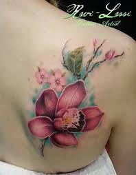 Orchid Tattoo On Pinterest Tatuagem Orquidea Tatuagens Desenhos De Tatuagem De Flor