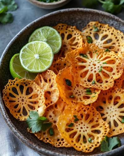 Crispy Lotus With Avocado