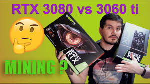 We guess that the gpu will be priced at about $399 we do not know what mining software or overclocks were used. Nvidia Rtx 3080 Vs 3060 Ti Mining Youtube