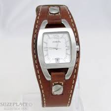 Fossil Ladies Watch Brown Leather Band 1 J Ronda Mvmnt Date