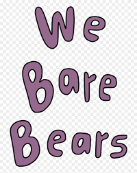 Download now for free this we bare bears background transparent png image with no background. We Bare Bears Logotype We Bare Bears Logo Font Clipart 3792309 Pinclipart