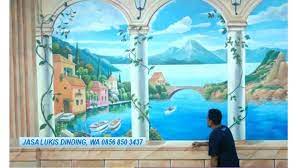  Jasa Lukisan Dinding Vespa Telp 0856 850 3437 Promo Menarik Lukisan Dinding Lukisan Mural