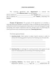 I volunteered to help out with his seminars and workshops for free. Coaching Contract Free Download Docsketch