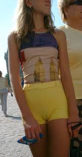 Japanese amateur teen short pants and camel toe 2 min. Camel Toe