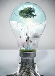 Nature In A Bulb Light Bulb Art Global Warming Bulb