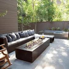 Deck Patio Design Decor Photos Pictures Ideas Inspiration Paint Colors And Remodel Modern Outdoor Firepit Patio Furniture Fire Modern Fire Pit