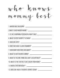Baby Shower Games Free Printable Who Knows Mommy Best Paper Trail Design Funny Baby Shower Games Diy Baby Shower Games Free Baby Shower Games