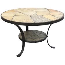 Browse through our wide selection of brands, like george. Perfect Size Midcentury Modern Wrought Iron Base And Slate Stone Top Coffee Table For Sale At 1stdibs
