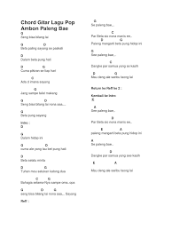 Chord Lagu Ambon