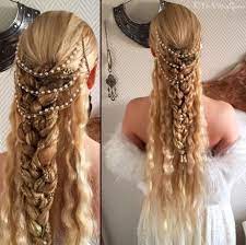 Viking Goddess Inspired Hairstyle Froya Braids By The Viking Queen Elven Hairstyles Medieval Hairstyles Long Hair Styles