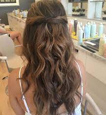 Half Up Half Down With Loose Curls Loose Curls Hairstyles Wedding Hair Down Curls For Long Hair