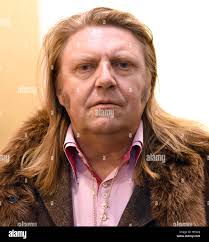 German-Polish painter Adam Pete pictured at the opening of the exhibition  of his work titled "Girls and Bulls" at Galerie Mensing in Duesseldorf,  Germany, 15 Janaury 2017. The artist lives and works