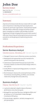 Maybe you would like to learn more about one of these? Business Analyst Resume Example With Pre Written Content Sample Craftmycv