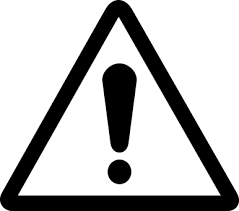 Resultado de imagen para signo alerta negro