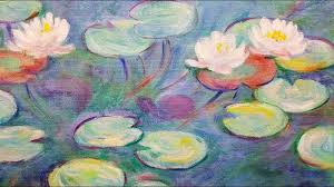 The image size is 10.7 x 14 (close enough to 11 x 14 that it will fit a. Monet Water Lilies Live Acrylic Painting Tutorial Youtube