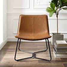 faux leather lounge accent chair in 2021 leather lounge chair leather lounge faux leather chair