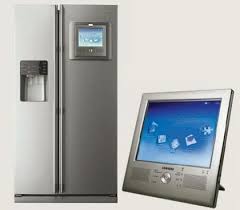 This Is Samsung S Latest Hi Tech Refrigerator Model Pimping The Built In Ice Pad Tablet Pc For Your Computing P Lcd Panels Samsung Fridge Refrigerator Repair
