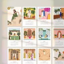 Even if most trends from 2020 will continue to influence the design scene next year, we will try to keep only those that will dominate in 2021. 2021 Wall Calendar Illustrative Printable Digital Instant Etsy Calendar Design Wall Calendar Calender Design