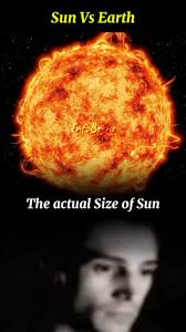 Actual Size Of the Sun Compared to Earth 🌍😮 , #sun #sunsize #earth  #astronomy #sunfacts #solarsystem #earthvssun #spacescience  #astronomysfacts #cosmicperspective #viral #reels #space