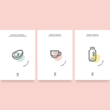 Beautiful Pastel Branding Text Poster Visitenkarten Vorlagen Menue Design