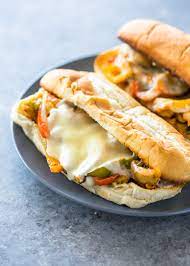 Cheesy Chicken Cheesesteak Sandwiches Gimme Delicious