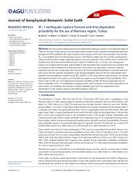 Activity books for children are packed with. Pdf M 7 Earthquake Rupture Forecast And Time Dependent Probability For The Sea Of Marmara Region Turkey