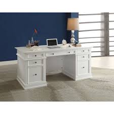 Longshore Tides Charette Functional Office Executive Desk Wayfair White Wooden Desk White Desk Office Desk With Drawers