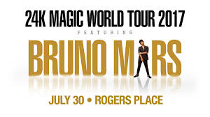 Bruno Mars July 30 31 2017 Rogers Place