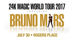 bruno mars july 30 31 2017 rogers place