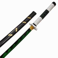 Fully functional samurai sword work of art, stunning workmanship and attention to detail. Kimetsu No Yaiba Sanemi Shinazugawa Wooden Katana Knives Swords Specialist