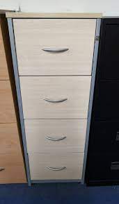 One is the vertical file cabinet and the other has a more conventional appearance, tall and thin. Item 486 Used Maple 4 Drawer Filing Cabinet Somercotes Office Furniture Ltd