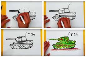 Картинка про великую отечественную войну. Kak Narisovat Tank 346 Risunkov Poetapnye Master Klassy Karandashom