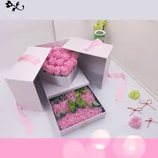 Heart shape hollow out flower packaging box with handle portable rose florist wrapping bag wedding party decoration gift wrap. Creative Heart Shaped Flower And Jewelry Gift Box Shopee Philippines