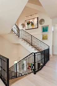 Save your art collection for your living or dining room and update your traditional staircase, instead, by applying a bold, patterned wallpaper. Staircase Wall Art Ideas Photos Houzz