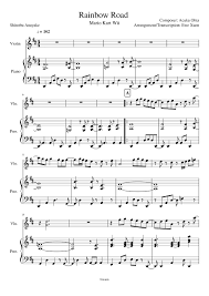 To revisit this article, select my a. Rainbow Road Mario Kart Wii Sheet Music For Piano Violin Solo Musescore Com