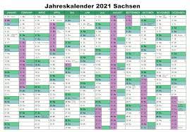 Halbjahreskalender 2021 zum ausdrucken : Feiertagen Jahreskalender 2021 Sachsen Zum Ausdrucken Kalender Pdf The Beste Kalender