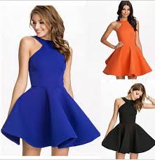Royal Blue Orange White Black Mini Short Puffy Dress For Prom Women Girls Cute Summer Plus Size Backless Flared Party Dress In Vestidos Vestido De Baile Looks