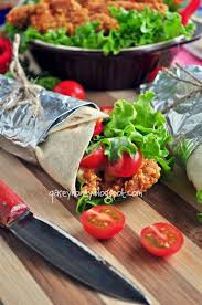 Chicken tortilla wrap bahan : Tortilla Ayam Qasey Honey