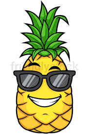 The leaves of the pineapple are long (between 50 and 150 cm in length),… Pineapple Wearing Sunglasses Cartoon Vector Clipart Friendlystock Cute Cartoon Images Cartoon Cartoon Drawings