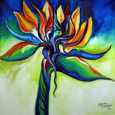 Bird Of Paradise Canvas Wall Art Bird Of Paradise Revisited By Marcia Baldwin Paradise Painting Painting Birds Of Paradise Flower