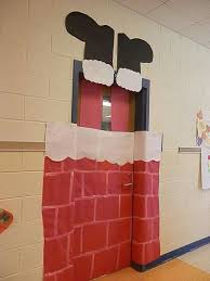 Cheminee De Noel Pour Porte Christmas Classroom Christmas Classroom Door Door Decorations Classroom