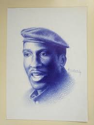 A post about the legendary thomas sankara. Thomas Sankara Ballpoint Pen And Paper A4 Art