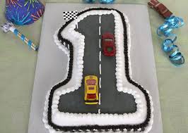 Car Birthday Cake For Baby Boy 1 Year Race Car First Birthday Cake Recipe Creative Birthday Cakes Cars Birthday Cake Simple Birthday Cake