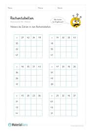 Rechentabellen Materialguru In 2020 Rechnen Arbeitsblatter Mathe Mathe