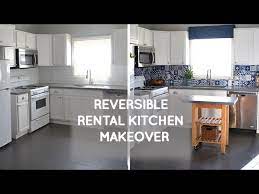 Rental friendly kitchen makeover pt. Budget Rental Kitchen Remodel That Is Easily Reversible Youtube