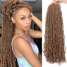 Wigsb2c soft dread lock hair 1b# 15roots/pack 12 inch. Xtrend Hair Nu Soft Locs Crochet Hair 24 Natural Curly Dreadlocks Hair