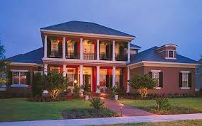 Exterior of american colonial style home. Southern Colonial Red Brick Home Design 5 000 Square Feet Home Stratosphere