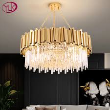 Jual lampu gantung led ruang makan black 3639/3l Lampu Kristal Modern Untuk Ruang Tamu Ruang Makan Mewah Kamar Tidur Lampu Gantung Emas Perlengkapan Dekorasi Rumah Lampu Kristal Led Chandelier Aliexpress